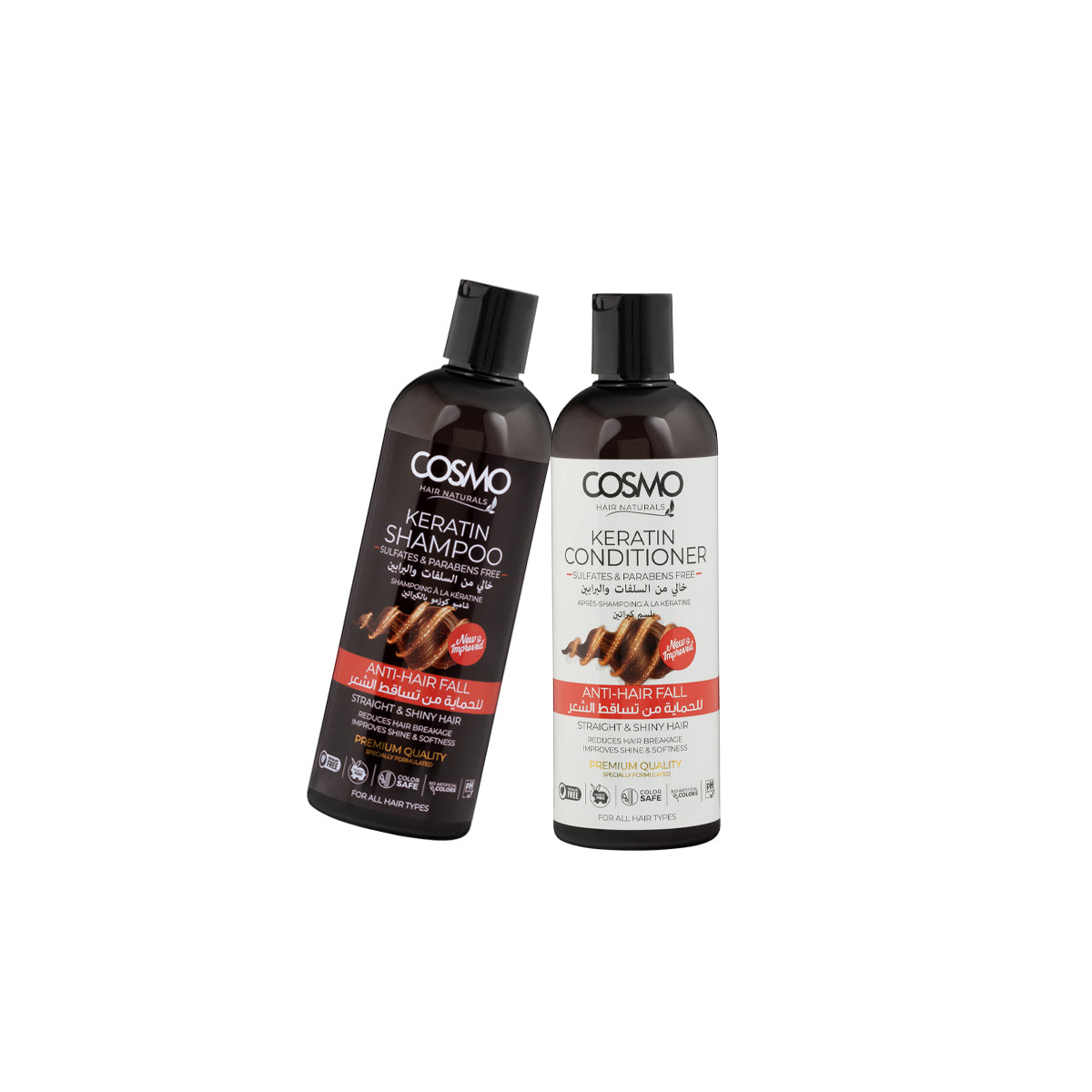 Keratin Shampoo & Conditioner Set 480ml - Pack Of 2